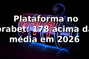 📊 Plataforma no brabet: 17,8% acima da média em 2026